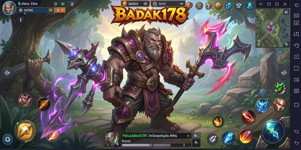 Tampilan gameplay menarik di dunia ARPG BADAK178.