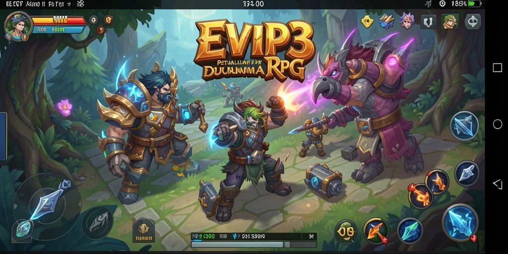 Tampilkan momen epik dari gameplay RPG yang mendebarkan.