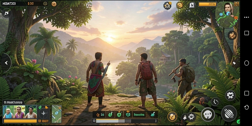 Screenshot HEBAT303 menampilkan gameplay simulasi kehidupan yang menarik.