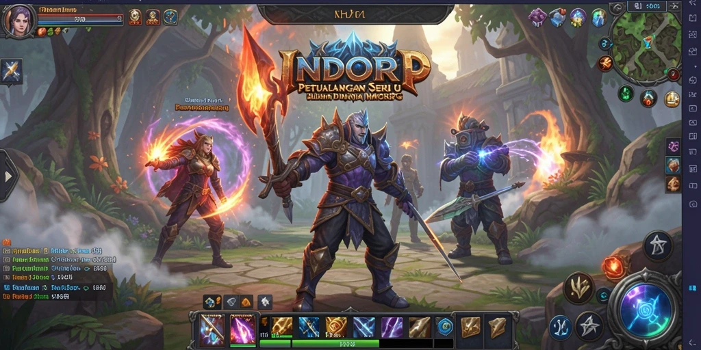 Screenshot gameplay INDORP yang menunjukkan petualangan seru.