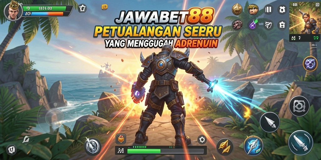 Tangkapan layar menampilkan aksi seru dalam JAWABET88 saat menjelajahi dunia petualangan.
