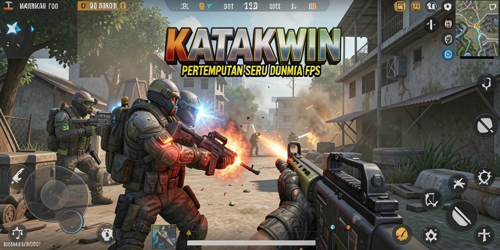 Tampilan gameplay seru KATAKWIN dengan aksi menegangkan.