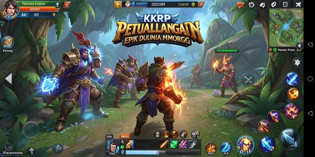 Tangkapan layar dari gameplay KKRP yang menampilkan pertempuran seru dalam MMORPG.