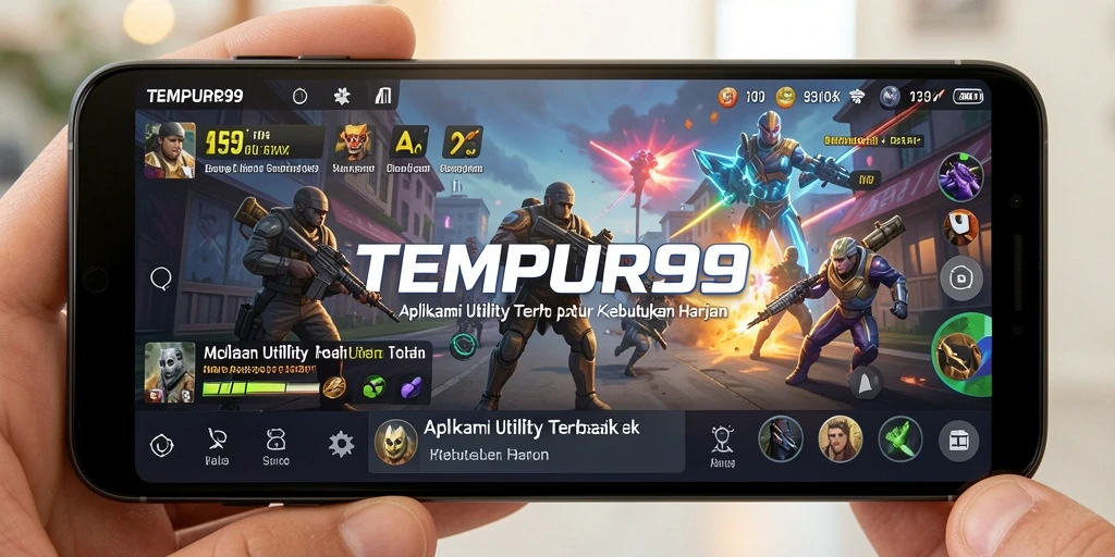 Tangkapan layar TEMPUR99 menampilkan antarmuka aplikasi Utility yang intuitif.
